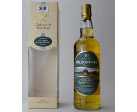GORDON & MACPHAIL MILTON DUFF 10 YEARS OLD SPEYSIDE SINGLE MALT SCOTCH  WHISKY 70CL, 40%