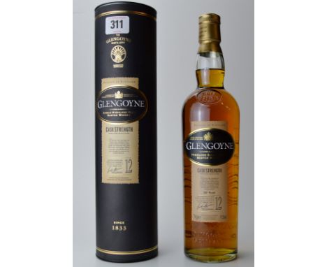 GLENGOYNE 12 YEAR OLD CASK STRENGTH SINGLE HIGHLAND MALT SCOTCH  WHISKY, 700ML