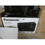 +VAT Panasonic NN-E28JBM digital microwave oven in black, boxed