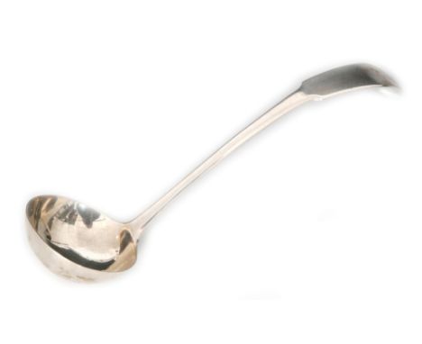 A Scottish provincial silver fiddle pattern toddy ladle, length 15cm, Montrose circa 1860, James Sturrock.  