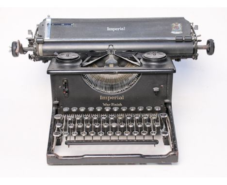 An Imperial war finish typewriter