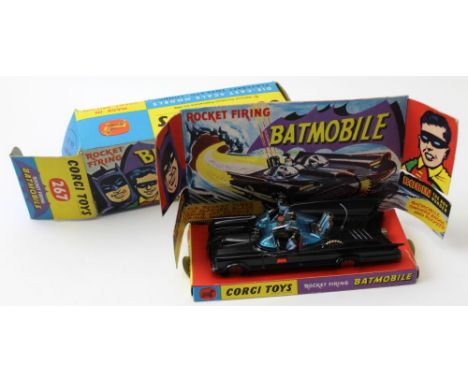 A Corgi Toys Die-Cast Batmobile, No: 267, with figures, in original box