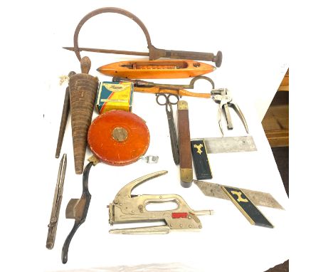 Selection of woodworking tools 