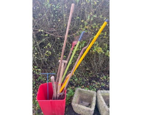 Selection of gardening tools 