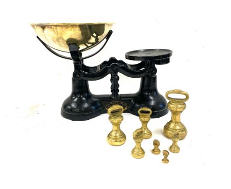 Set of vintage The Viking scales and weights 