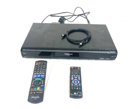Panasonic DMR-EX79 DVD recorder boxed with remote and leads, untested
