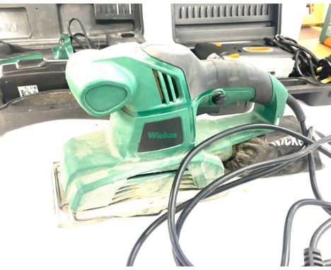 Selection of power tools includes Drill, sander, wickes, Challange etc 