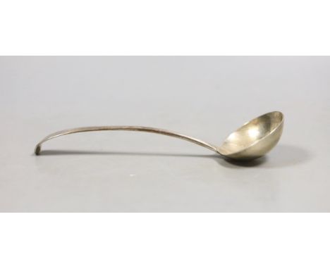 A George III provincial silver Old English pattern sauce ladle, by Hampston, Prince &amp; Cattles, York, 1802, 16.5cm,  46 gr