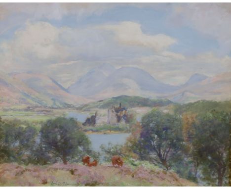 Sir David Murray (1849-1933) 'Ben Cruachan, Loch Awe'oil on wooden panelsigned with artist label verso37 x 45cm
