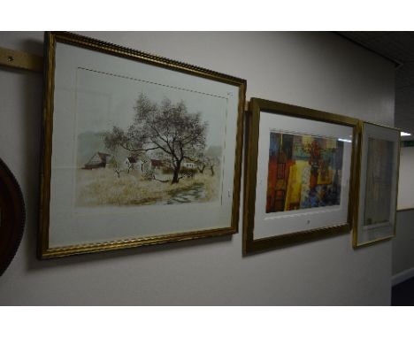AFTER JEREMY KING, River landscape, a colour artist's proof print, signed in pencil, 41cm x 55cm, after Robert King, signed p
