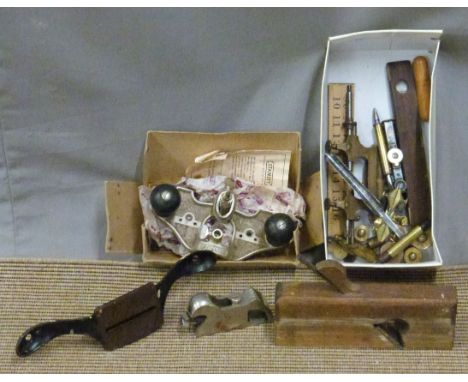 Stanley 90 and 71 planes, E.Leitz rangefinder, fleames, watchmakers or similar tools etc