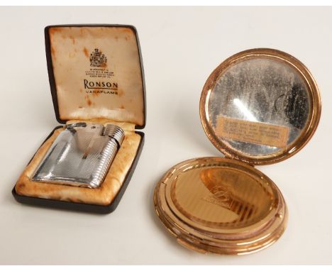 Stratton compact and a boxed Ronson lighter&nbsp;
