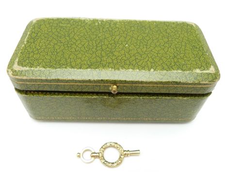 Victorian watch key in a vintage watch box