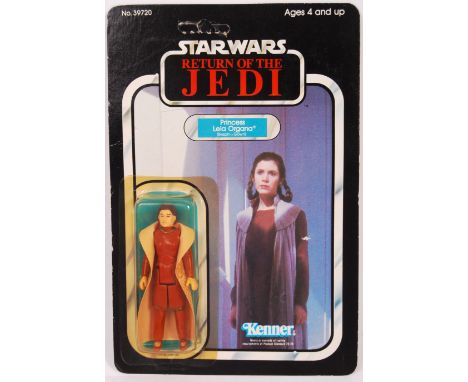 An original vintage Kenner made Star Wars MOC carded action figure ' Princess Leia Organa ( Bespin Gown ) '. 77 back Return O