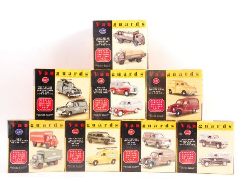 A collection of 8x Vanguards made 1/43 and 1/64 scale boxed double-model diecast sets. All appear mint and complete (wing mir