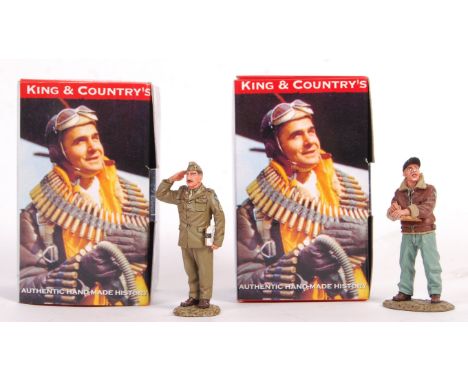 Two King & Country made 1:30 scale model US Air Force sets to include; AF05 Crew Chief (1x figure) and AF17 Crew Chief With C