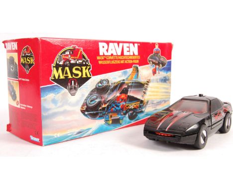 An original vintage 1980's Kenner made MASK action figure playset 'Raven' Corvette / Armed Seaplane With Action Figure. Appea