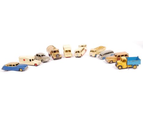 A collection of 10x vintage Dinky Toys diecast models. All playworn, but generally good to good+. To include; 344 Estate Car,
