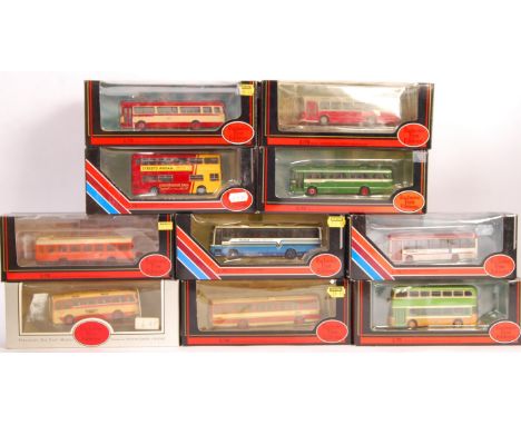 A collection of ten boxed EFE Exclusive First Editions 1/76 00 Gauge model railway scale diecast model buses comprising: 2370