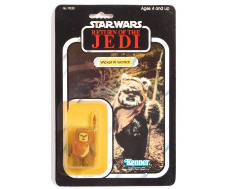 An original vintage Kenner made Star Wars MOC carded action figure Ewok ' Wicket W. Warrick '. Mint example, on it's original