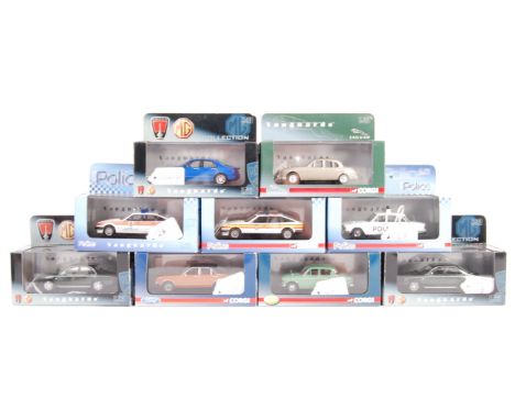 A collection of 9x assorted Corgi and Lledo made Vanguard 1/43 scale diecast model vehicles to include; VA05510, VA06809, VA0