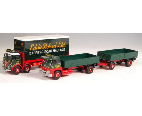 Two rare original Corgi made pre-production / prototype ' Code 3 ' Eddie Stobart haulage diecast models. The first being a Gu