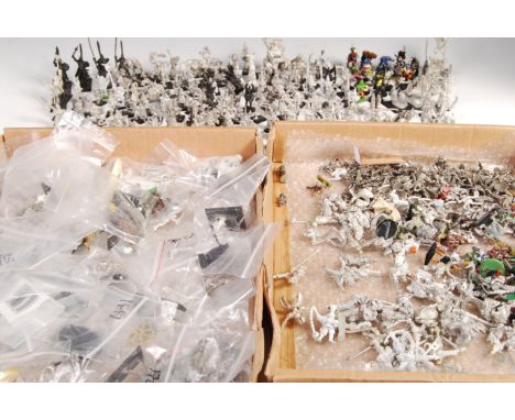 Warhammer - a large collection of mostly vintage 1980's Games Workshop made Warhammer metal war gaming figures. Largely unpai