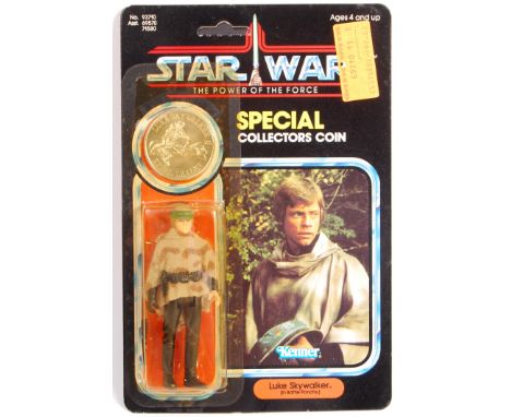 A rare ex-shop stock condition Kenner made Star Wars MOC ' Last 17 ' carded action figure ' Luke Skywalker ( In Battle Poncho