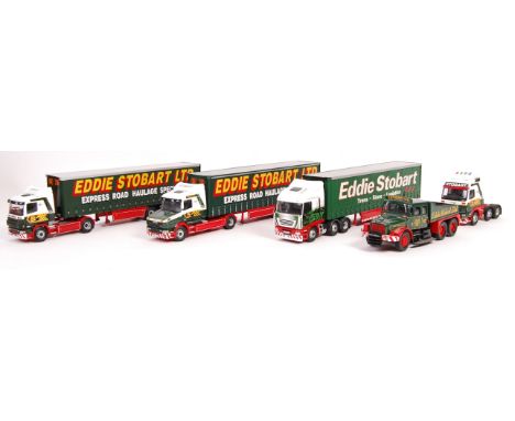 A collection 5x assorted Corgi scale model diecast Eddie Stobart model heavy haulage loose vehicles. All appear mint.