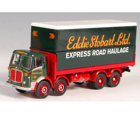 A rare original Corgi pre-production / prototype ' Code 3 ' Eddie Stobart haulage diecast model - AEC Mk V Box Van. With unat