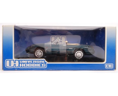 A UH Universal Hobbies 1/18 scale boxed diecast model car No.3308 Alfa Romeo Spyder. Model appears mint in good original box.