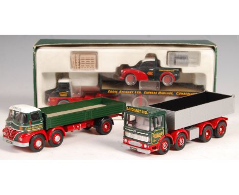 A collection of x3 rare Corgi pre-production / prototype ' Code 3 ' Eddie Stobart haulage diecast models. The first being an 