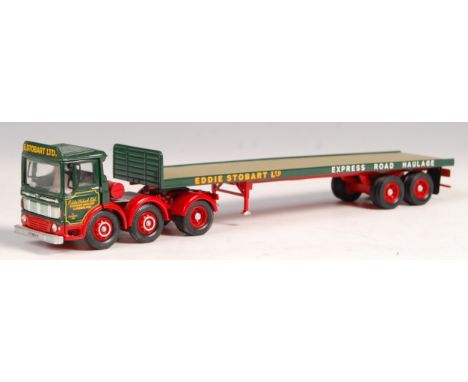 A rare original Corgi pre-production / prototype ' Code 3 ' Eddie Stobart haulage diecast model - Ergo Twin Steer with 40ft F