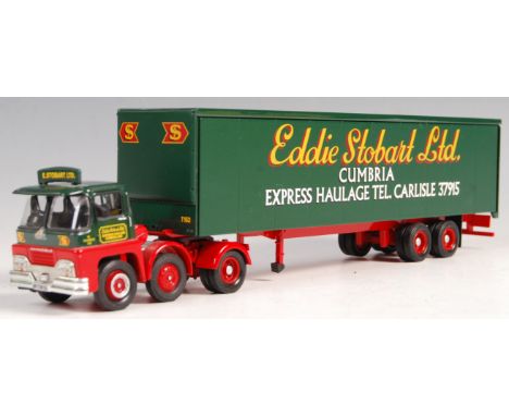 A rare original Corgi pre-production / prototype ' Code 3 ' Eddie Stobart haulage diecast model. Being a Guy Box Trailer lorr