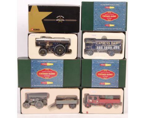 A collection of four 2000's Corgi Toys made 1/50 scale diecast steam engine models comprising: three limited to 2000 Celebrat