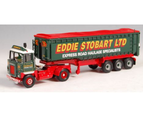 A rare original Corgi pre-production / prototype ' Code 3 ' Eddie Stobart haulage diecast model - Scammell Crusader Bulker. W