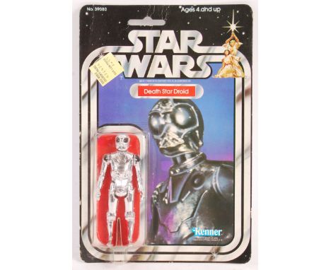 An original vintage rare vintage Kenner made Star Wars MOC carded action figure ' Death Star Droid '. 21A back card. Bubble f