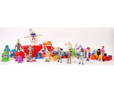 A collection of original vintage 1980's Kenner made ' The Real Ghostbusters ' action figures - all loose, but many accessorie