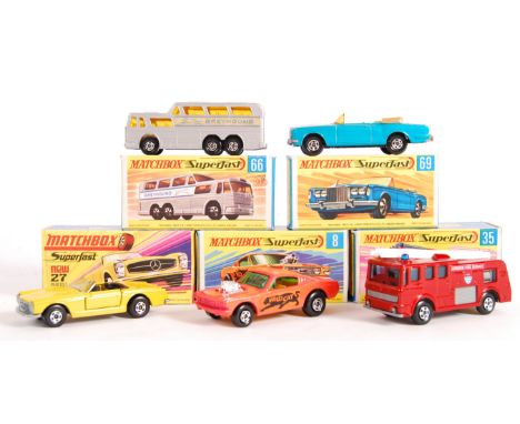 An incredible collection of mint+ ex-shop-stock condition Matchbox Lesney ' Superfast ' series boxed diecast models. To inclu