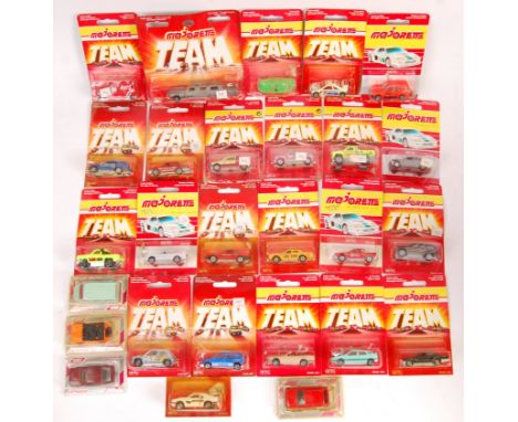 A collection of 27x original vintage Majorette diecast model vehicles all appearing mint on original blister packaging. Inclu