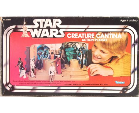 A rare vintage Kenner made Star Wars action figure playset ' Creature Cantina Action Playset '. Complete with all parts, and 