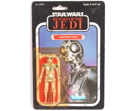 A rare vintage Kenner made Star Wars MOC carded action figure ' Death Star Droid '. Mint to mint+ example. Original 77 back R