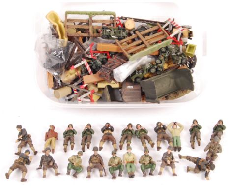 A collection of likely Corgi Aviation Archive and King &amp; Country assorted scale model military accessories and plastic mo