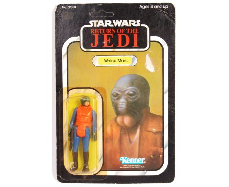 A rare ex-shop stock condition Kenner made Star Wars MOC carded action figure ' Walrus Man '. Wonderful example, on its origi
