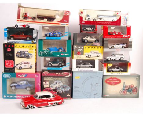 A collection of approx 20x boxed diecast models to include Lledo Trackside, Corgi Vintage Glory of Steam, Cararama, Quartzo, 