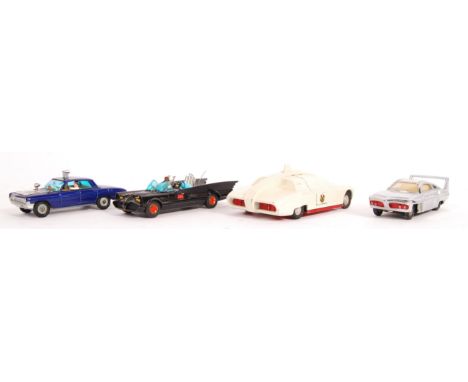 A collection of assorted Corgi and Dinky scale diecast model TV and film related vehicles to include; Dinky Captain Scarlet 1