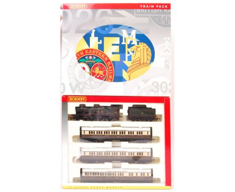 A Hornby 00 gauge model railway train set locomotive train pack engine and three coach set No. R2196M The Cambrian Coast Expr