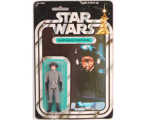 An original vintage rare Kenner made Star Wars carded MOC action figure ' Death Squad Commander '. 20 back ( 20B ) variation 
