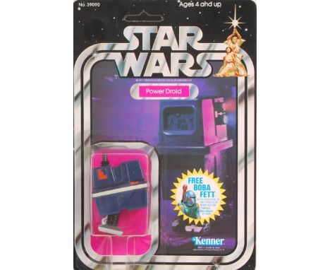 A rare ex-shop stock condition vintage Kenner made Star Wars carded MOC action figure ' Power Droid '. 20 back ( 20G ). Incre