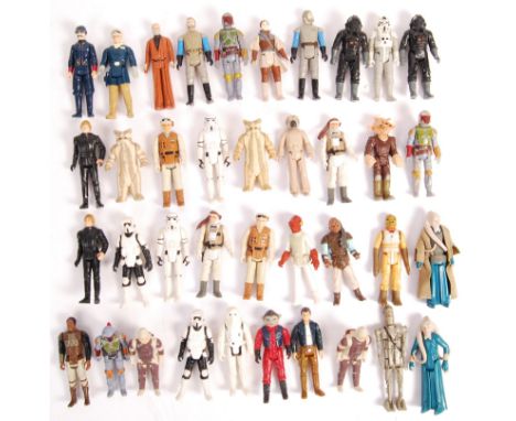 A large collection of 37x assorted vintage Kenner / Palitoy made Star Wars action figures. All loose, with no weapons. To inc